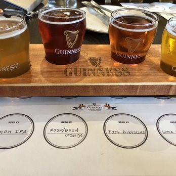 Guinness Open Gate Brewery - Beer flight (note: they charge by the taste so you don't have to choose 4) - Breweries Near Me - Halethorpe, Maryland