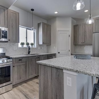 euro1 Cabinets - Weathered Oak Finish Shaker Style Cabinets Factory Direct Mesa AZ Colorado Springs CO One Source Cabinets Euro-1 - Cabinetry Near Me - Mesa, Arizona