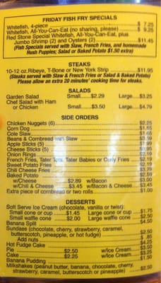 Menu photo 1 Red Stone Drive-In Duffield, VA