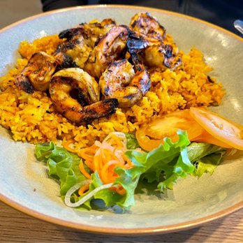 Ong Jas Viet Kitchen - Grilled Shrimps with tomato fried rice - Vietnamese Near Me - Pearland, Texas Ong Jas Viet Kitchen - Grilled Shrimps with tomato fried rice - Vietnamese Near Me - Pearland, Texas
