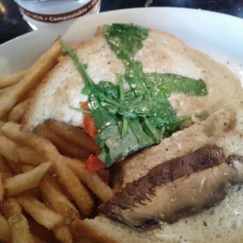 Elysian Fields - Sandwich was pitiful. From the side all you could see was two slices of bread. Opening it up, well, that's about all there was. - New American Near Me - Seattle, Washington