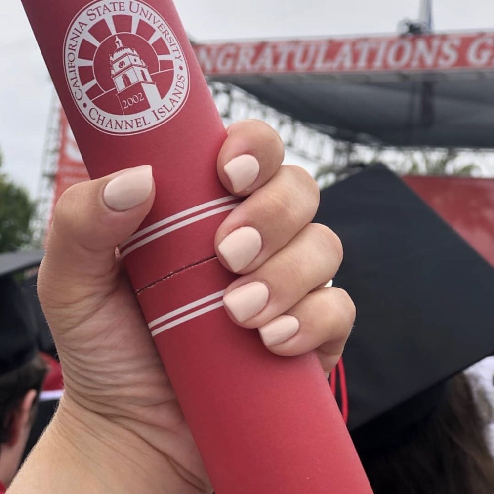 Manicures by Morgan - Graduation gel nails in Coconut - Nail Technicians Near Me - Ventura, California Manicures by Morgan - Graduation gel nails in Coconut - Nail Technicians Near Me - Ventura, California