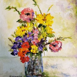 Escamilla's Fine Art Gallery - Reproductions available of "Spring Bouquet".