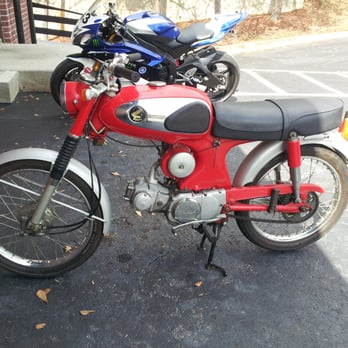 MSP Cycle - My 1965 Super 90 in front of MSP. They were able to get her running after she had been sitting in a barn for over four decades. - Motorcycle Repair Near Me - Decatur, Georgia MSP Cycle - My 1965 Super 90 in front of MSP. They were able to get her running after she had been sitting in a barn for over four decades. - Motorcycle Repair Near Me - Decatur, Georgia
