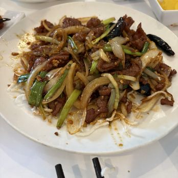 Beijing Restaurant - F2 Mongolian Beef - my wife says she could eat everyday. If you knew my wife, you'd now order it every time. - Korean Near Me - Santa Clara, California