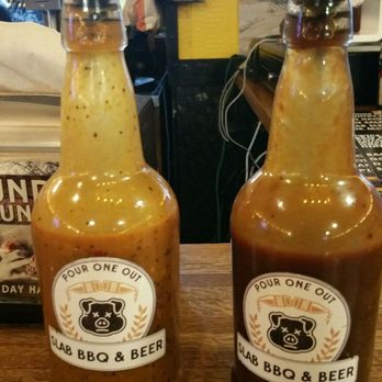 Stack City BBQ & Beer - Liked the left mustard based, the right was a little sweet. - Barbeque Near Me - Austin, Texas Stack City BBQ & Beer - Liked the left mustard based, the right was a little sweet. - Barbeque Near Me - Austin, Texas