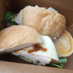 Witches Cauldron - Chicken sandwich. $15.95. Comes with a mini soup.