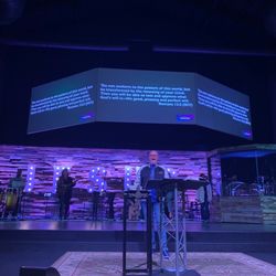 The Rock Church - Pastor Terry preaching a sermon