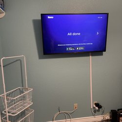 Hang Man Professionals - My sons tv hung and cord panel to cleanup the wires