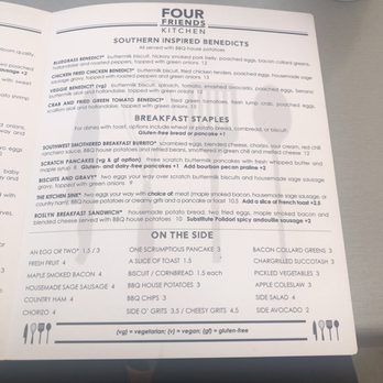 Four Friends Kitchen - Menu - Southern Near Me - Denver, Colorado Four Friends Kitchen - Menu - Southern Near Me - Denver, Colorado