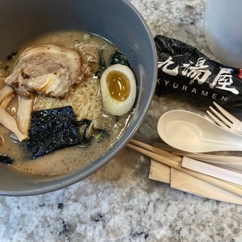 Kyuramen - Cherry Hill - #6. Kyushu Spicy Tonkotsu Ramen (black garlic) - Ramen Near Me - Cherry Hill, New Jersey