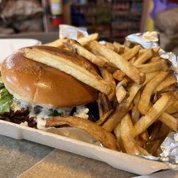 Over The Cuse Deli And Grill - BLUE CHEESE CRUMBLE SMASH BURGER