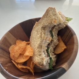 What's left of my sandwich lol this was the turkey.