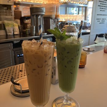 Dreamboat - Mint matcha and salted toffee latte - Vegan Near Me - San Diego, California Dreamboat - Mint matcha and salted toffee latte - Vegan Near Me - San Diego, California