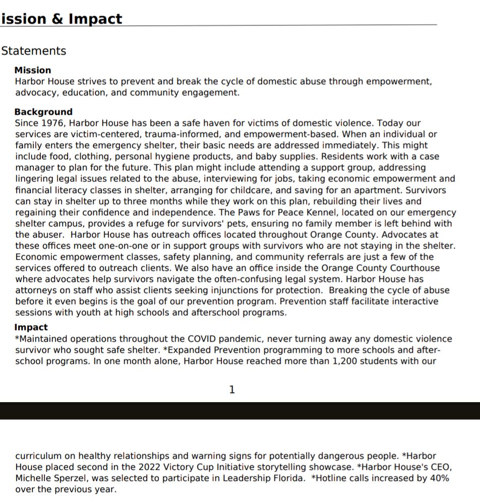 Harbor House of Central Florida - social services organization in Orlando, FL