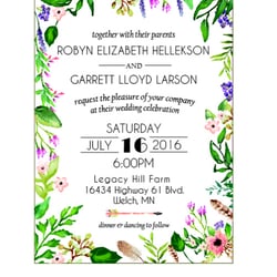 Zip Printing - Our Wedding Invite -expertly printed at Zip!