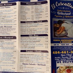 El Cuscatleco - Menu
