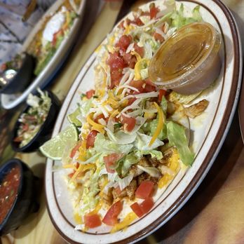 El Tapatio - Fish tacos. Plenty of grilled fish at the bottom. It was 2 meals. - Mexican Near Me - Page, Arizona El Tapatio - Fish tacos. Plenty of grilled fish at the bottom. It was 2 meals. - Mexican Near Me - Page, Arizona