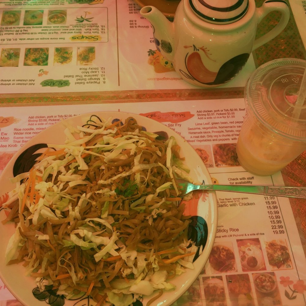 Smile Thai - The Pad Thai with vegetables - Thai Near Me - Gimli, Manitoba