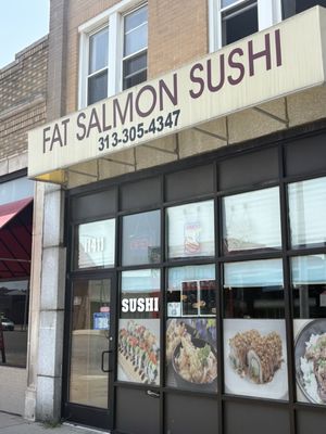 Fat Salmon Sushi by null