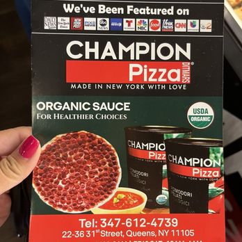Champion Pizza - Flyer - Pizza Near Me - Astoria, New York Champion Pizza - Flyer - Pizza Near Me - Astoria, New York