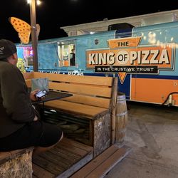 Outside of pizza truck