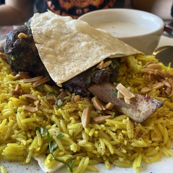 Yafa Cafe Mediterranean Cuisines and Catering - Lamb mansaf plate - Mediterranean Near Me - Overland Park, Kansas