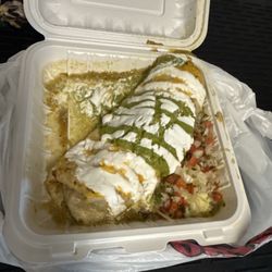Arsenios Mexican Food - Wet burrito was sloppy & cold..