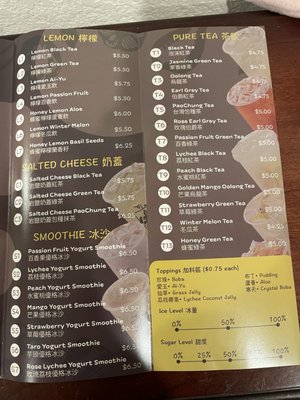 Menu photo 6 O2 Valley Cupertino, CA