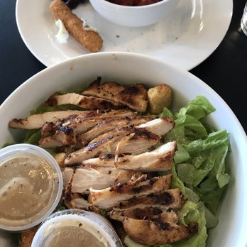 Bread & Butter - Chicken Caesar Salad and our last lonesome cheese stick. - Breakfast & Brunch Near Me - Crowley, Texas Bread & Butter - Chicken Caesar Salad and our last lonesome cheese stick. - Breakfast & Brunch Near Me - Crowley, Texas