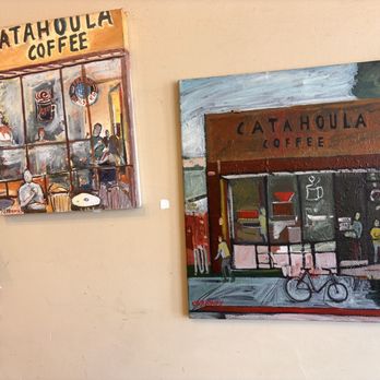 Catahoula Coffee Company - Some paintings on the wall inside the coffee house - Coffee & Tea Near Me - Richmond, California Catahoula Coffee Company - Some paintings on the wall inside the coffee house - Coffee & Tea Near Me - Richmond, California