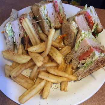 Denny's - Club sandwich with fries - American Near Me - San Jose, California