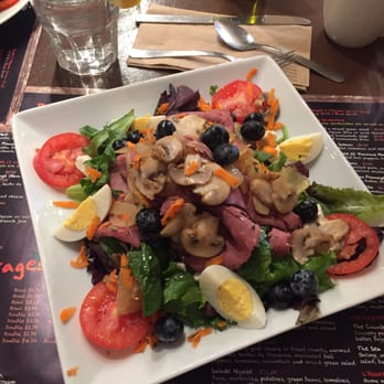 Clafoutis - The salad of the day!!! It looks sooo delicious!!! - French Near Me - Santa Fe, New Mexico