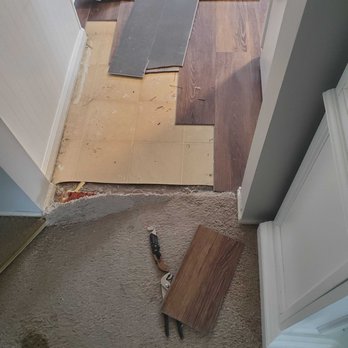 Empire Today - Kitchen installation in progress - Carpet Installation Near Me
