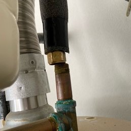 Pipe left unconnected.