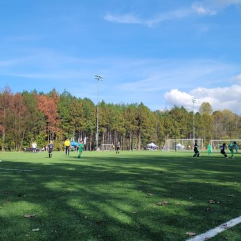 Gary Pirkle Park - Playing soccer in November on field #2 - Parks Near Me - Sugar Hill, Georgia