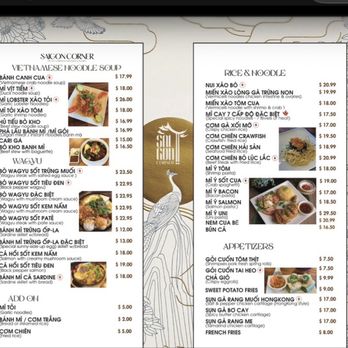 Petit Saigon Corner - May 2026 menu - Vietnamese Near Me - Westminster, California