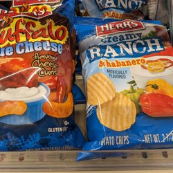 Lakeside Market - Fun flavors of chips! Buffalo Blue Cheese and Ranch Habanero