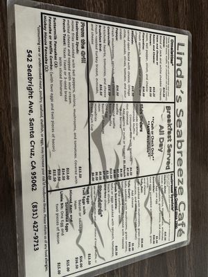 Menu photo 4 Linda's Seabreeze Cafe Santa Cruz, CA Menu photo 4 Linda's Seabreeze Cafe Santa Cruz, CA
