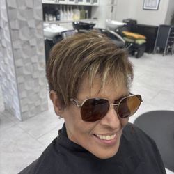 Haircut by stylist Marina