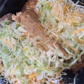 Vallarta Express - NOT very good hard-shell CHICKEN TACO, CHEESE ENCHILADA, BEANS, and RICE combo plate - Mexican Near Me - Carlsbad, California Vallarta Express - NOT very good hard-shell CHICKEN TACO, CHEESE ENCHILADA, BEANS, and RICE combo plate - Mexican Near Me - Carlsbad, California