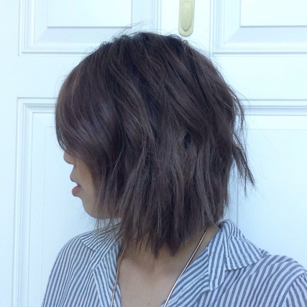 I love my hair cut! Will be going back soon for another toning session since my stubborn blonde hair didn't completely eat all of the color. I love my hair cut! Will be going back soon for another toning session since my stubborn blonde hair didn't completely eat all of the color.
