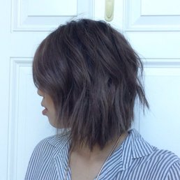 I love my hair cut! Will be going back soon for another toning session since my stubborn blonde hair didn't completely eat all of the color. I love my hair cut! Will be going back soon for another toning session since my stubborn blonde hair didn't completely eat all of the color.