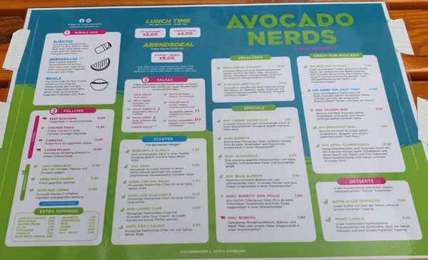 Menu photo 1 Avocado Nerds Hamburg, HH