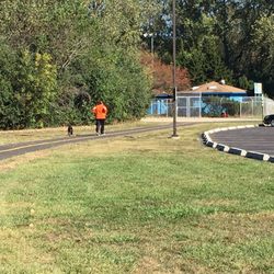 Happy Tails Dog Park/Summit Park District - A nice trail to run/walk with your pet on a leash.