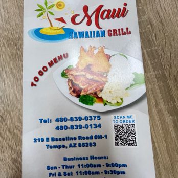 Maui Hawaiian Grill - Menu - Barbeque Near Me - Tempe, Arizona Maui Hawaiian Grill - Menu - Barbeque Near Me - Tempe, Arizona