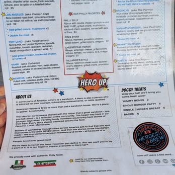American Heroes & Brew - Sandwiches Near Me - Carlsbad, California