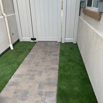 DC Landscape Design - Side Yard for waste bins and future pet. - Landscaping Near Me