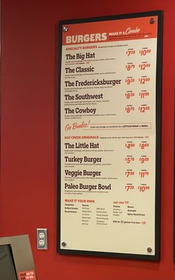 Menu photo 2 Hat Creek Burger Company Rowlett, TX