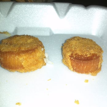 Aloha Kitchen - Fried scallops. Looks like someone stole the tires off my kids toy, fried them, and tried to convince me they're edible. - Hawaiian Near Me - Las Vegas, Nevada